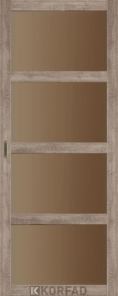 Дверне полотно BELLA BL-01, 600 х 2000, Еш-вайт (скло бронза) 2000000078977 фото